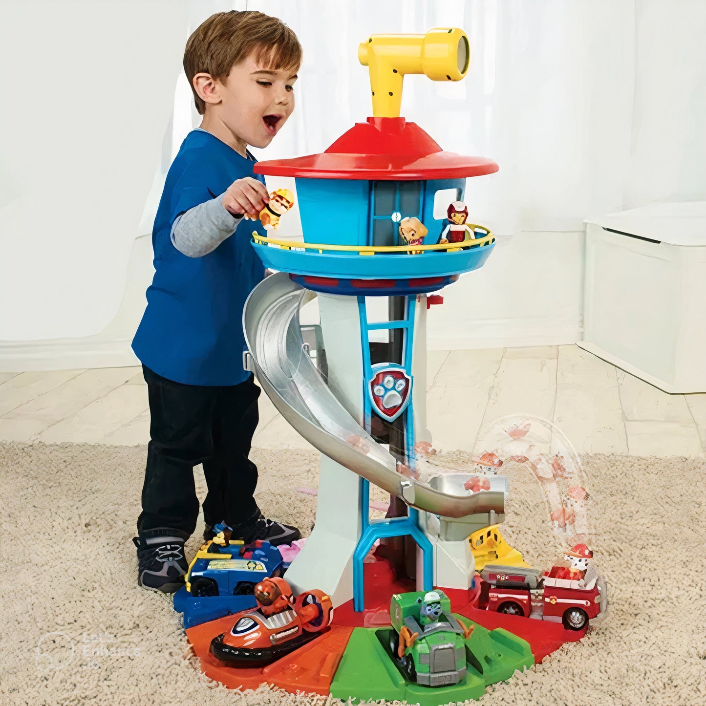 Fun Kids Slide Playset with Car and Track - Halri
