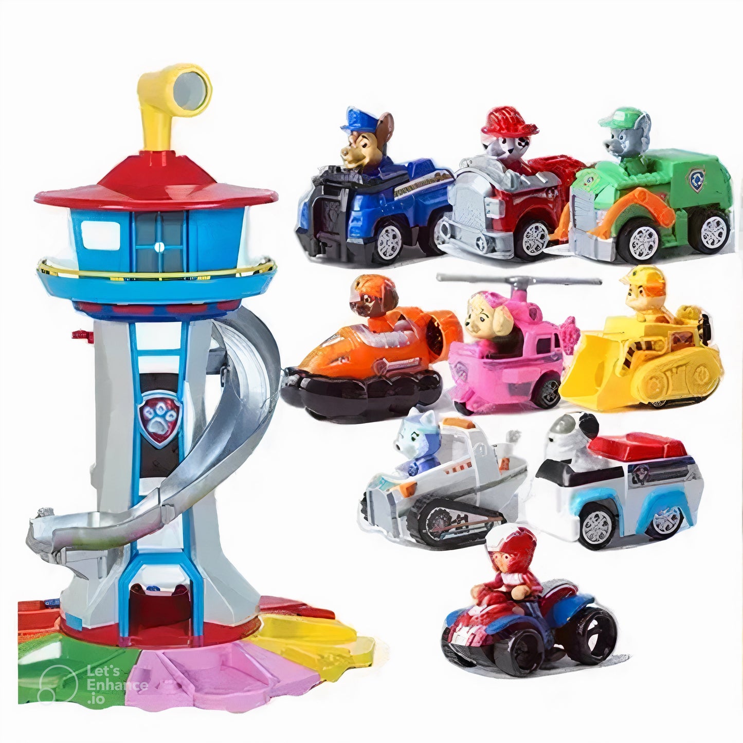 Fun Kids Slide Playset with Car and Track