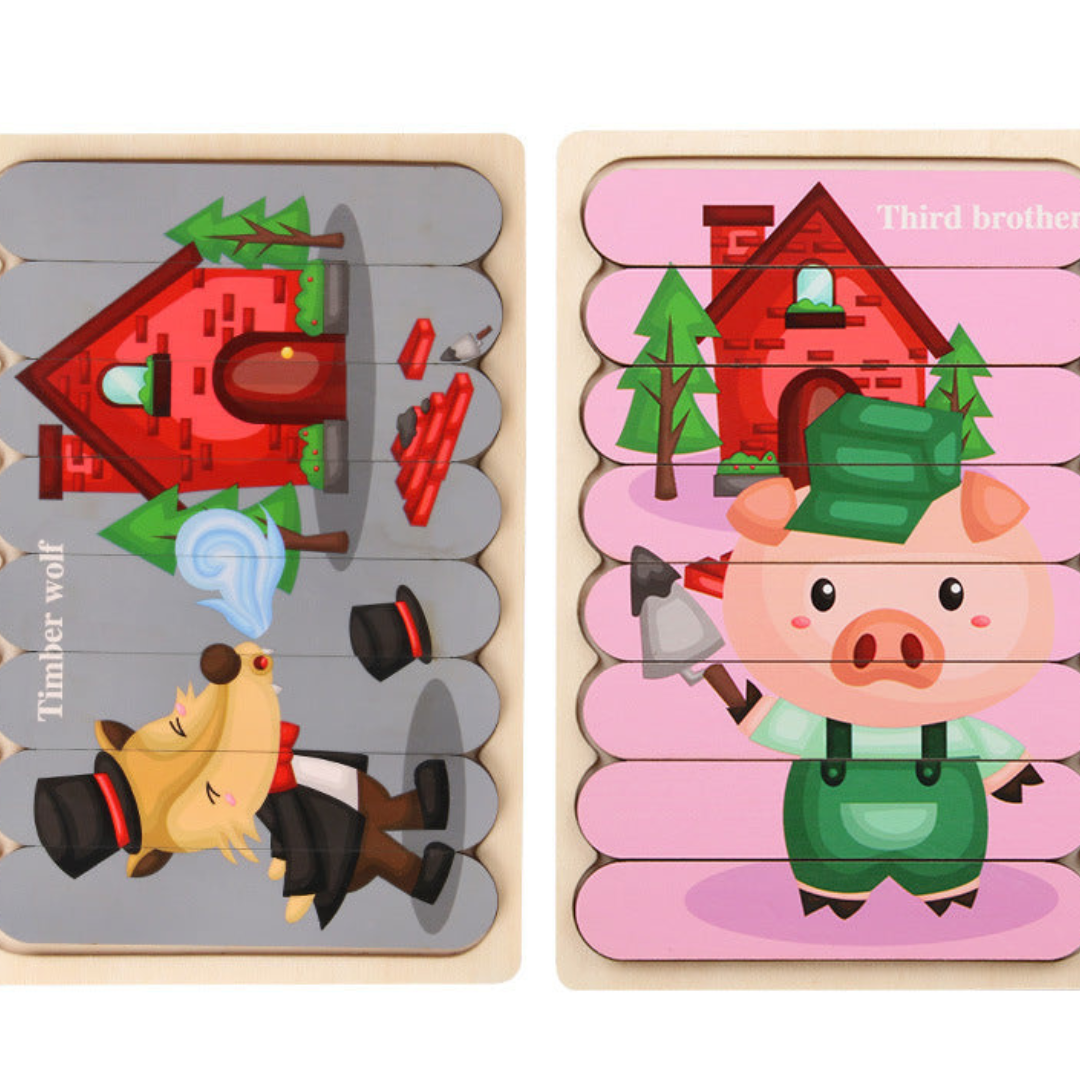 Puzzle éducatif en bois