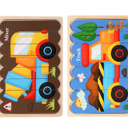 Puzzle éducatif en bois