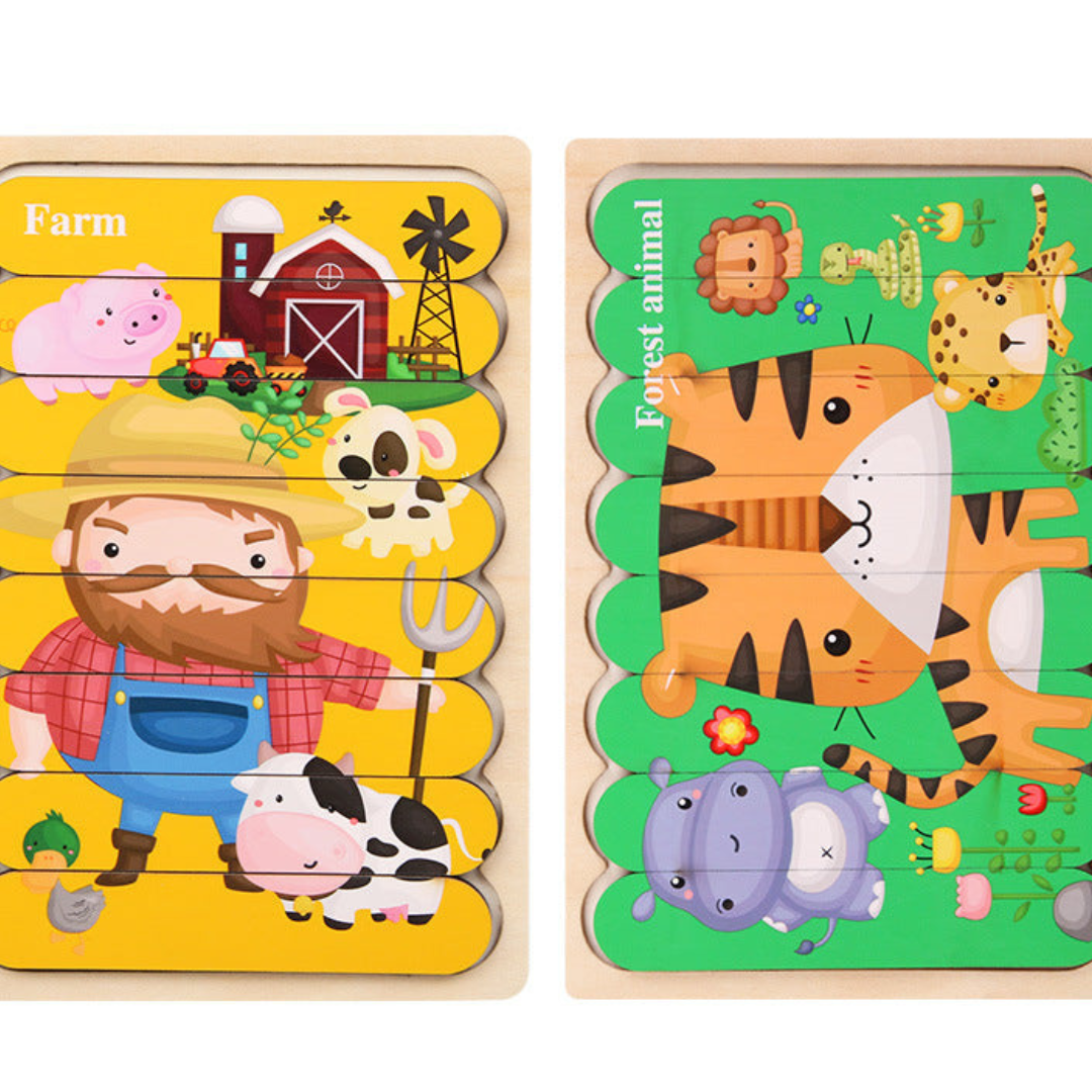 Puzzle éducatif en bois