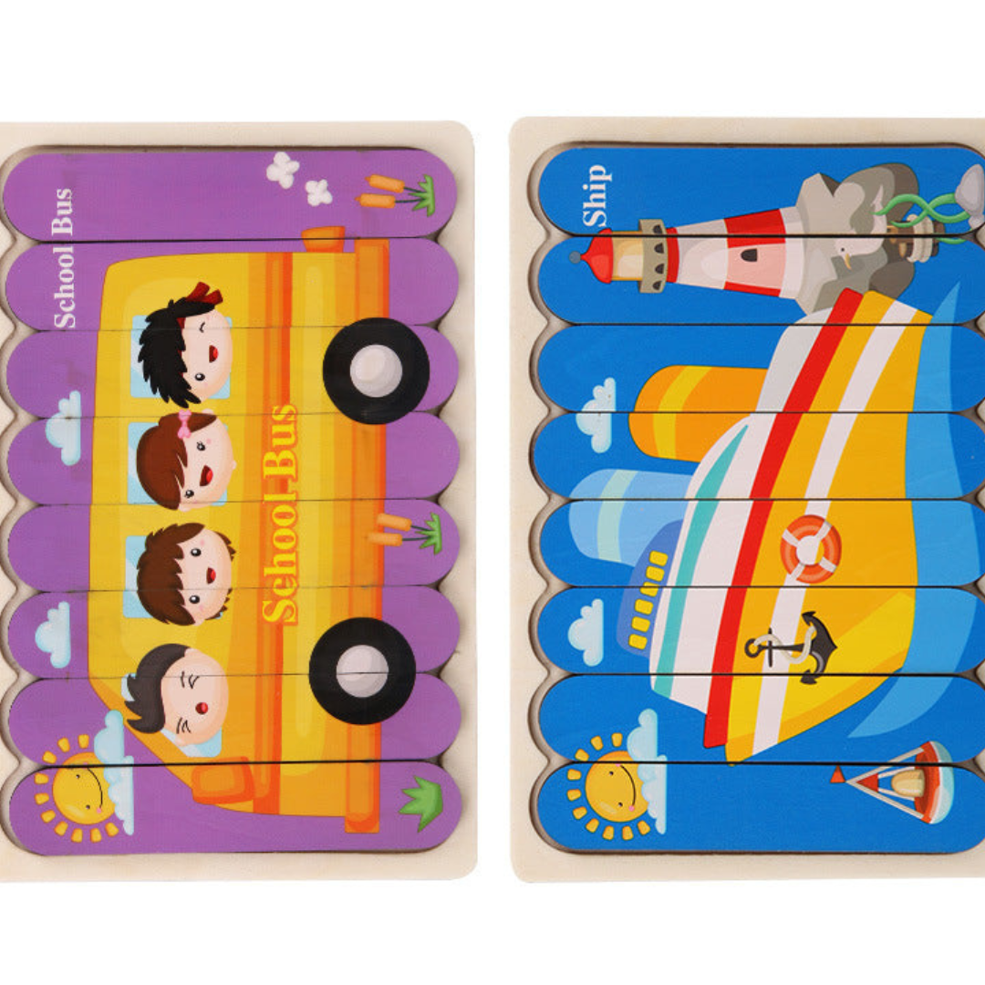 Puzzle éducatif en bois