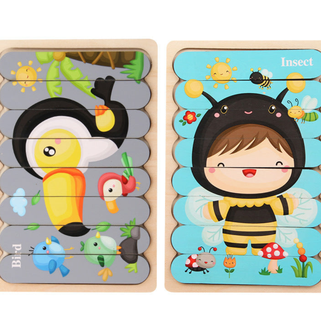Puzzle éducatif en bois