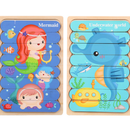 Puzzle éducatif en bois