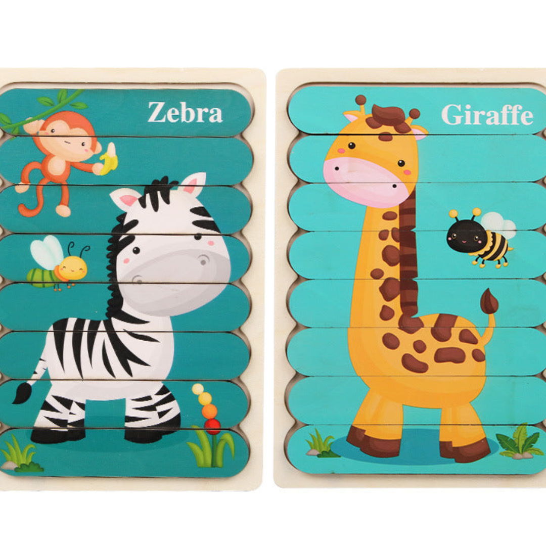Puzzle éducatif en bois