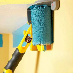 Rouleau à peinture professionnel avec poignée ergonomique et mousse épaisse 
