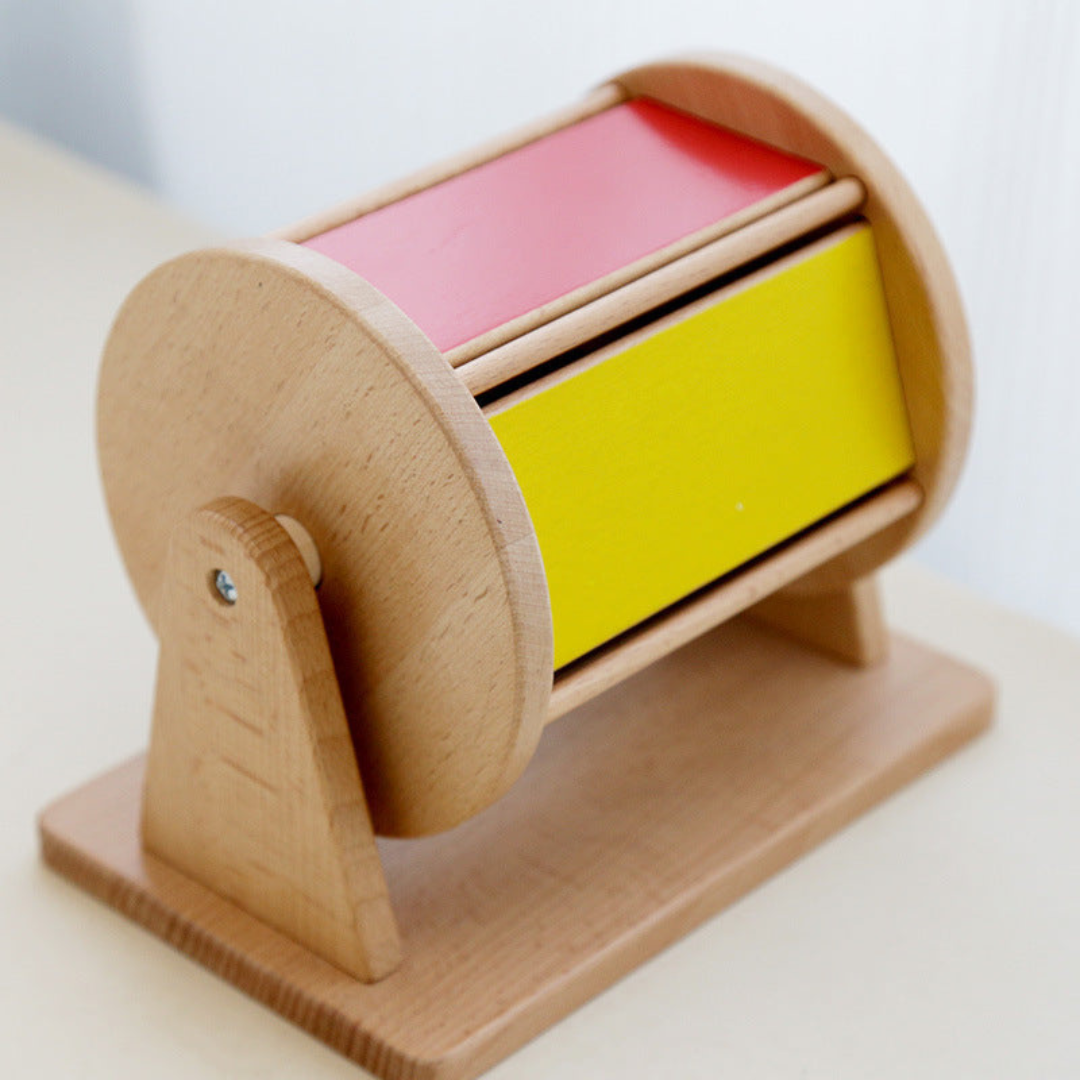 Boîte de rangement pour jouets en bois à usage éducatif