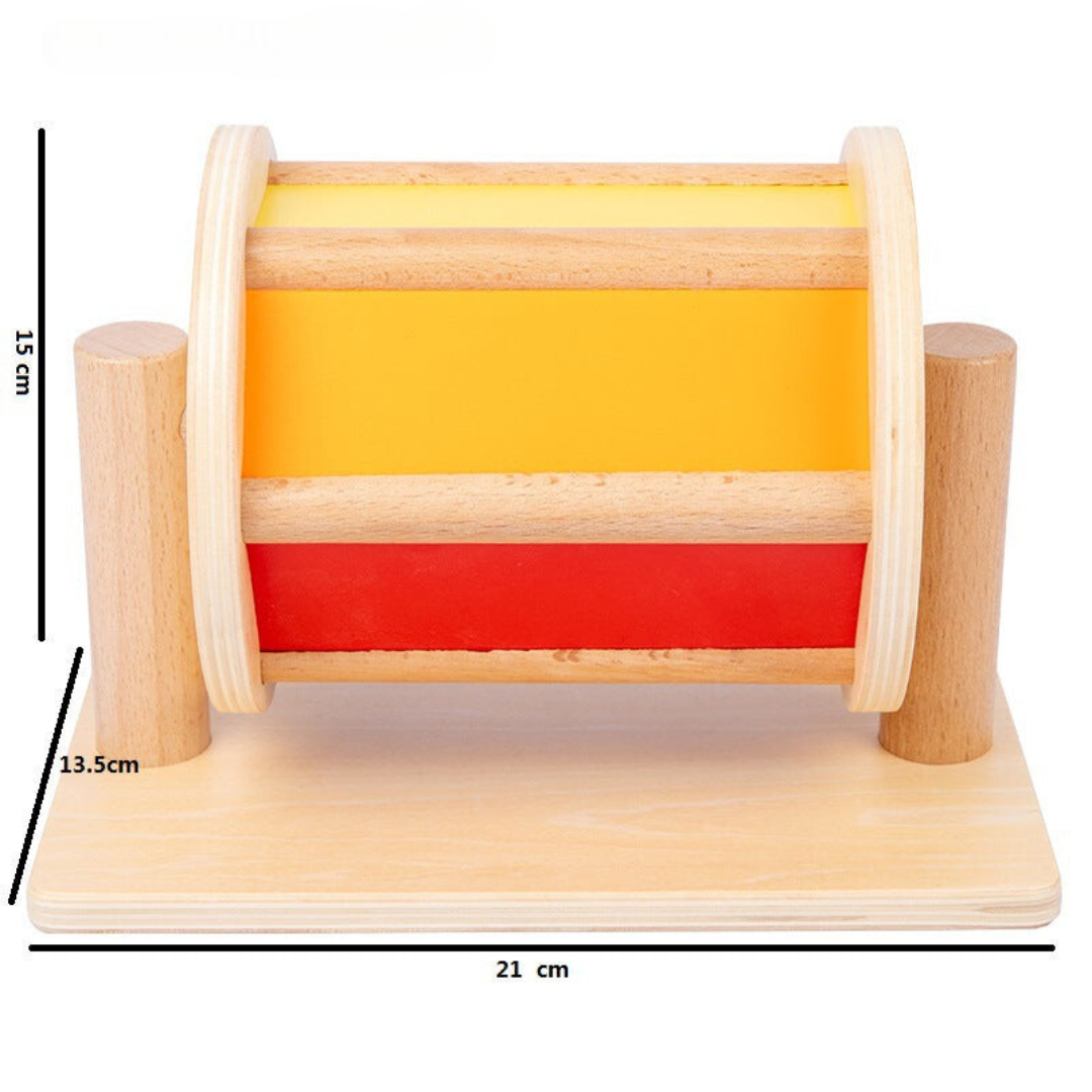 Boîte de rangement pour jouets en bois à usage éducatif