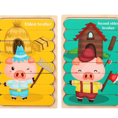 Puzzle éducatif en bois