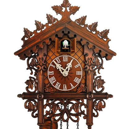 Vintage Wooden Cuckoo Wall Clock for Home Decoration