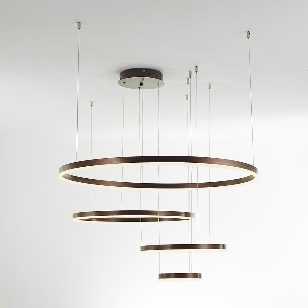 Stylish Metal Pendant Light Circle Design