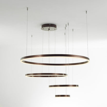 Stylish Metal Pendant Light Circle Design