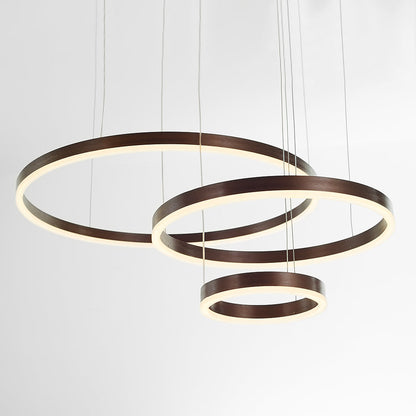 Stylish Metal Pendant Light Circle Design