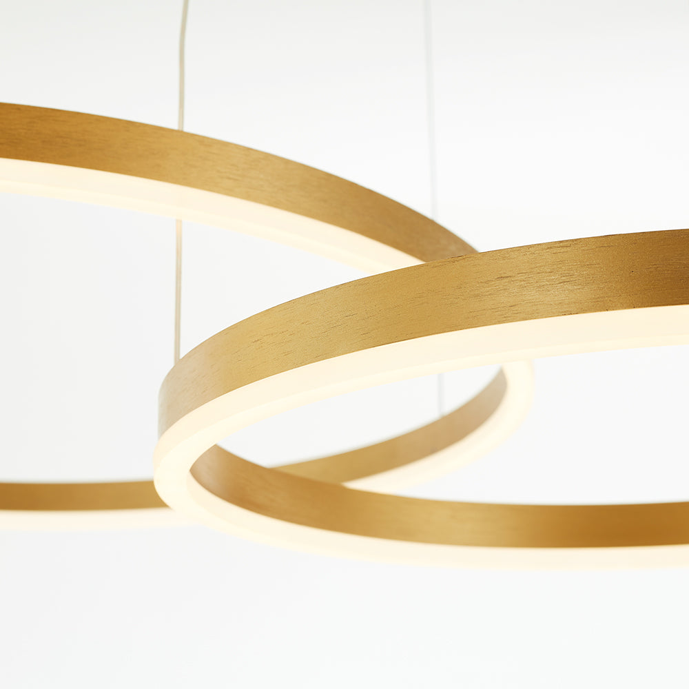 Stylish Metal Pendant Light Circle Design