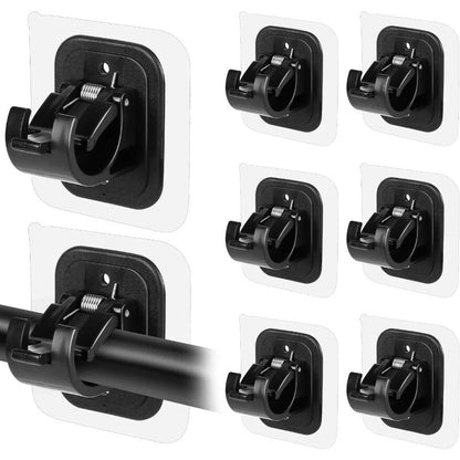 Supports muraux pour tringle à rideaux faciles à installer - Aucun perçage requis