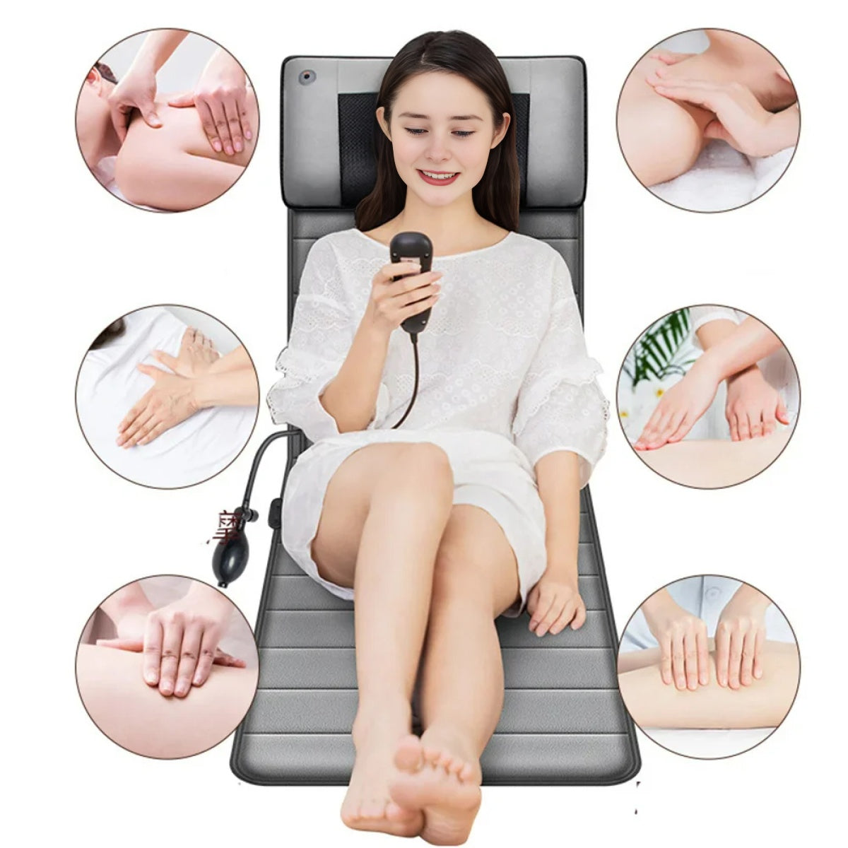 Relaxing Heated Massage Mat with Shiatsu Function