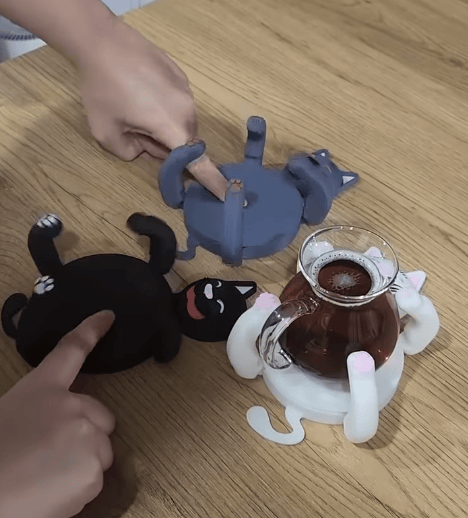 Dessous de verre protecteurs en forme de chat