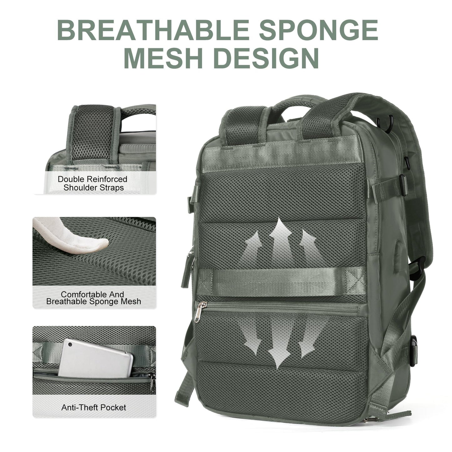 Waterproof Hiking Laptop Backpack 35L