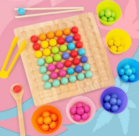 Classic Wooden Bead Board Game - Halri