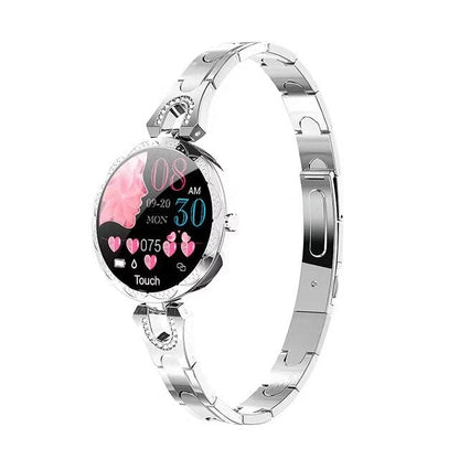Montre connectée étanche pour femme, idéale pour le fitness et dotée d'un suivi de santé.