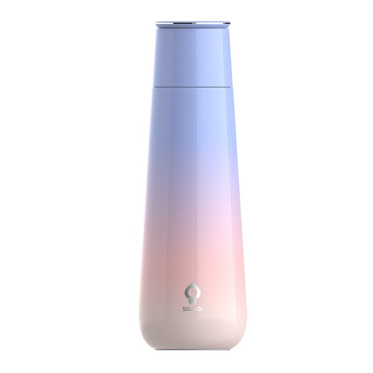 Mug isotherme en acier inoxydable avec papillon coloré