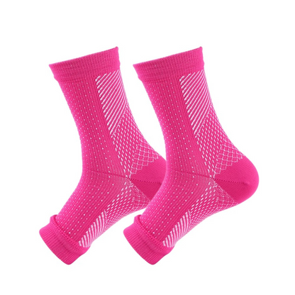 Chaussettes de soutien confortables pour les chevilles, soulageant la neuropathie.