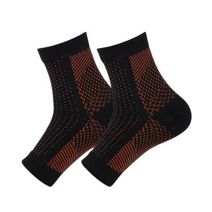 Chaussettes de soutien confortables pour les chevilles, soulageant la neuropathie.