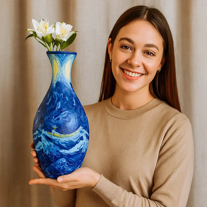 Magnifique puzzle 3D de vase à fleurs