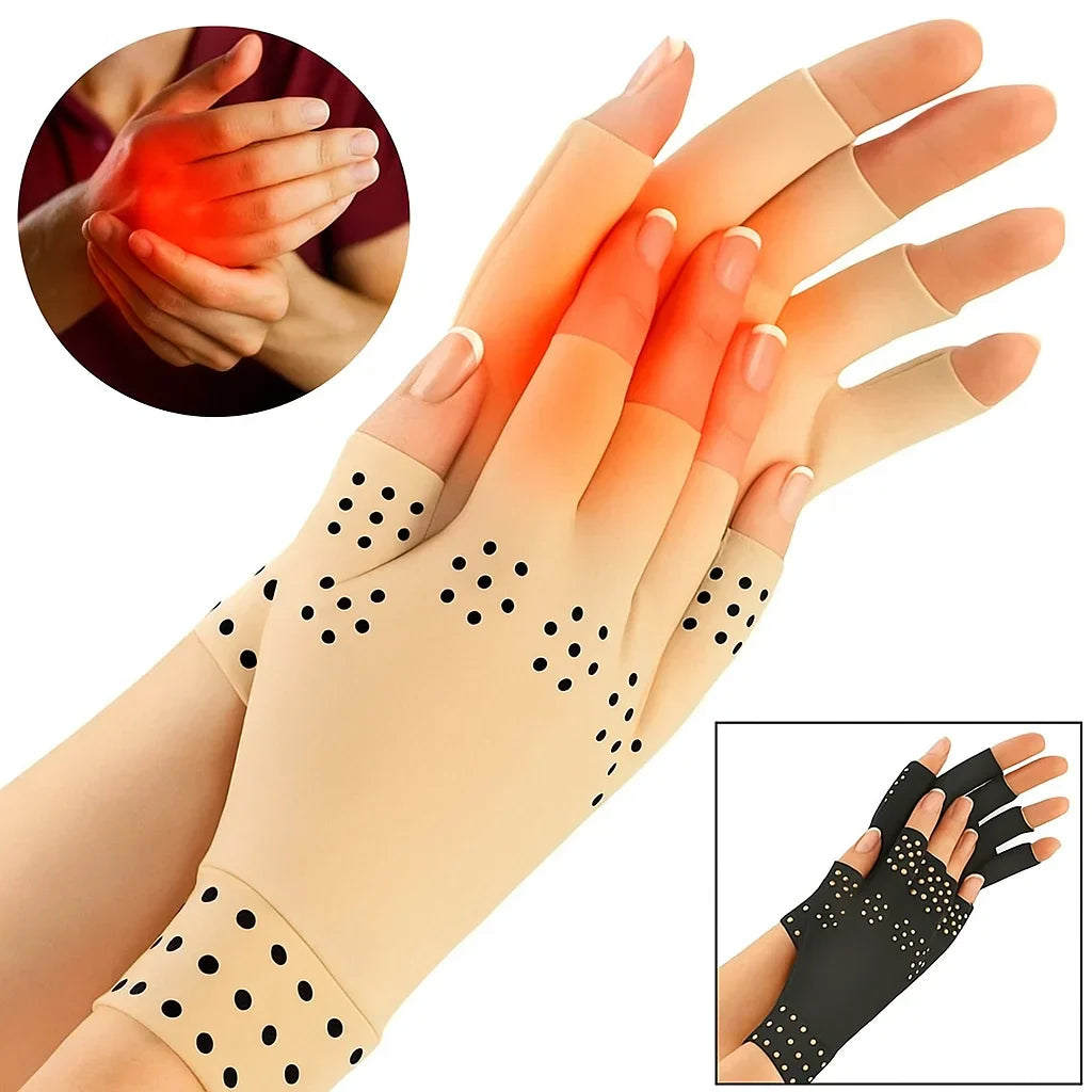 Gants thérapeutiques chauds sans doigts pour soulager l'arthrite