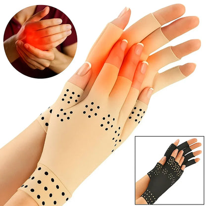 Gants thérapeutiques chauds sans doigts pour soulager l'arthrite