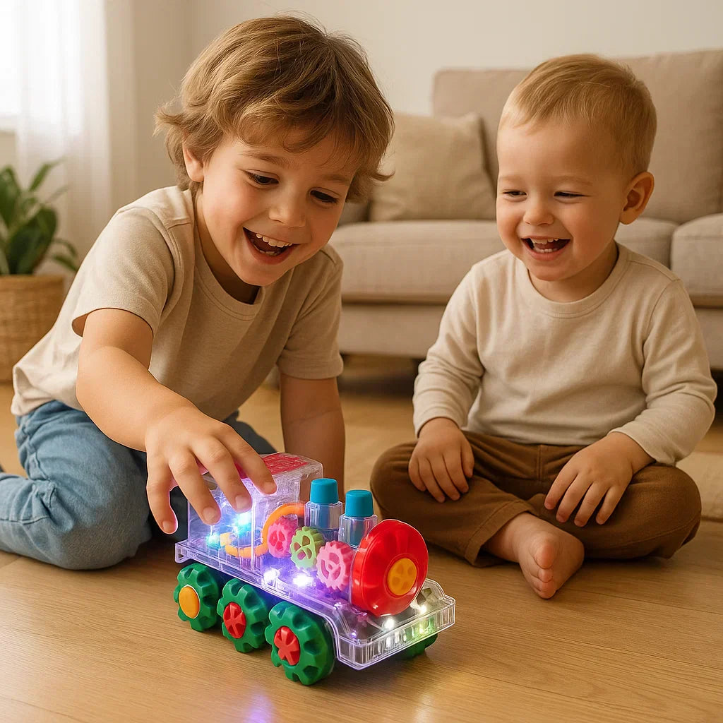 Musical LED Train Set with Lights and Sound - Halri