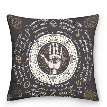Coussins décoratifs astrologiques colorés Soleil et Lune