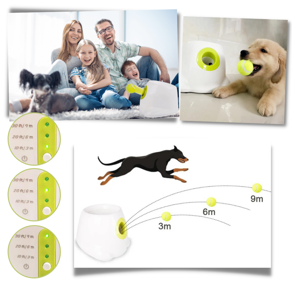 Fun Dog Ball Launcher Toy - Automatic Pet Thrower