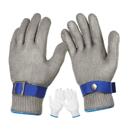 Gants de sécurité de laboratoire en maille d'acier durable