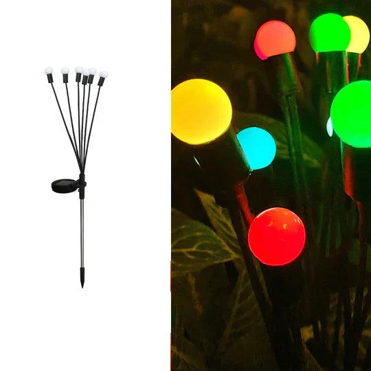 Guirlandes lumineuses solaires d'extérieur colorées
