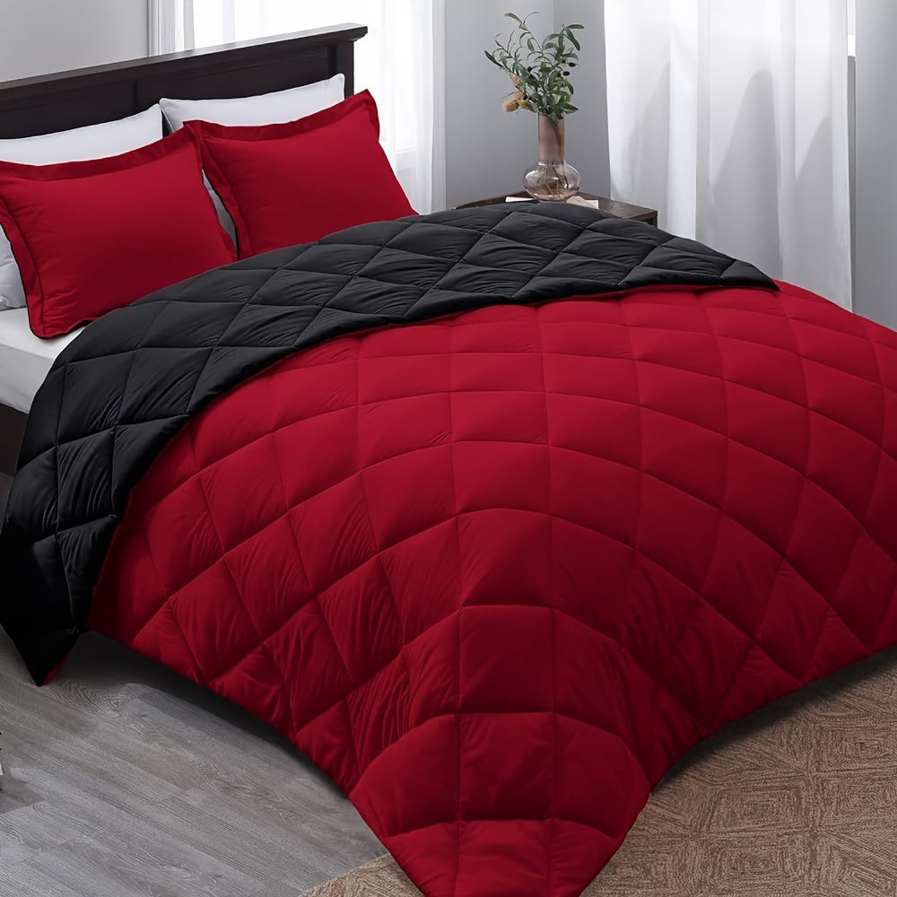 Couette réversible douce de qualité supérieure avec garnissage en microfibre