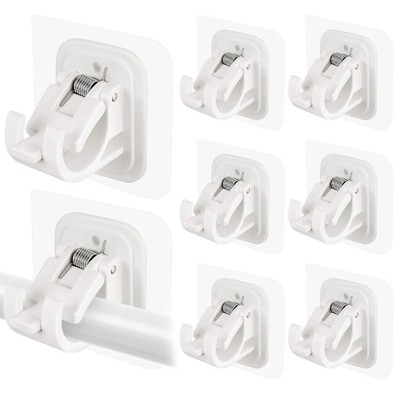 Supports muraux pour tringle à rideaux faciles à installer - Aucun perçage requis