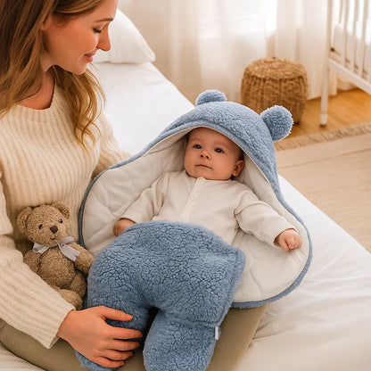 Adorable ensemble couverture et pyjama pour bébé ours