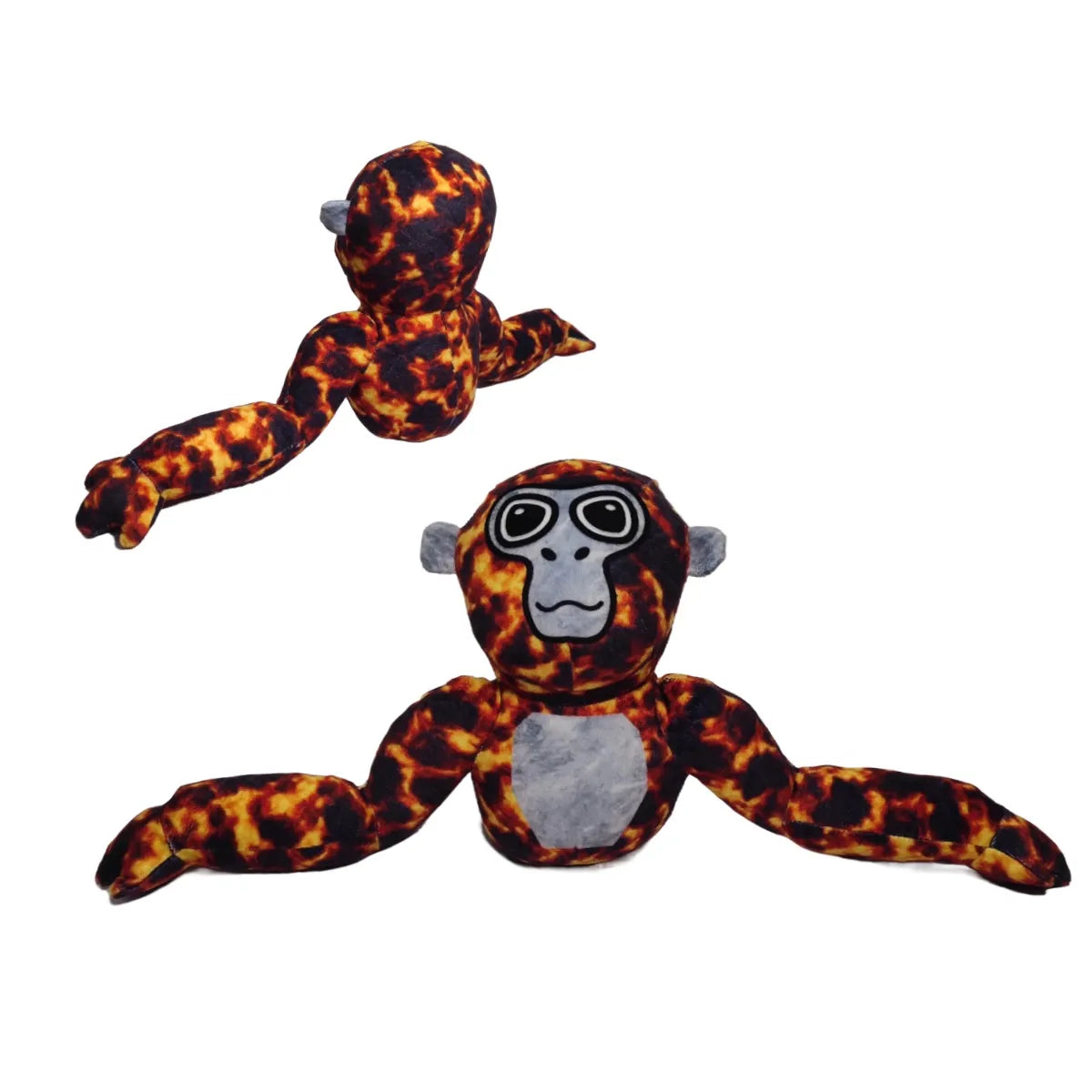 Peluche singe amusante et colorée
