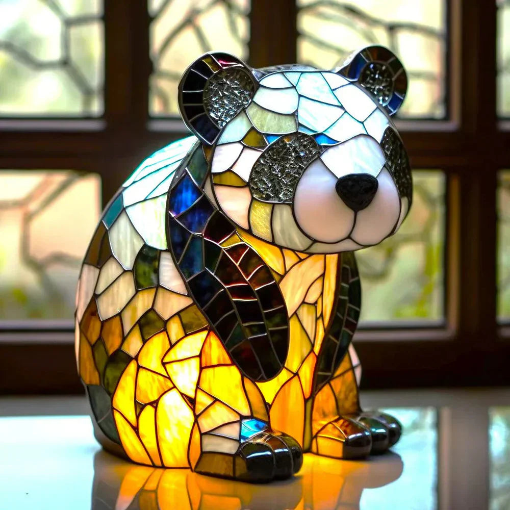 Colorful Animal Desk Lamp – Stained Glass Table Light - Halri