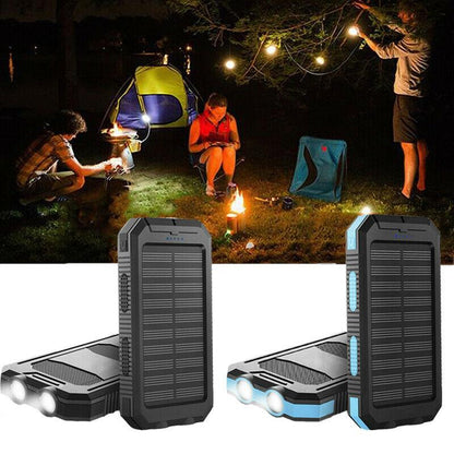 High Capacity Solar Power Bank, Waterproof Portable Charger