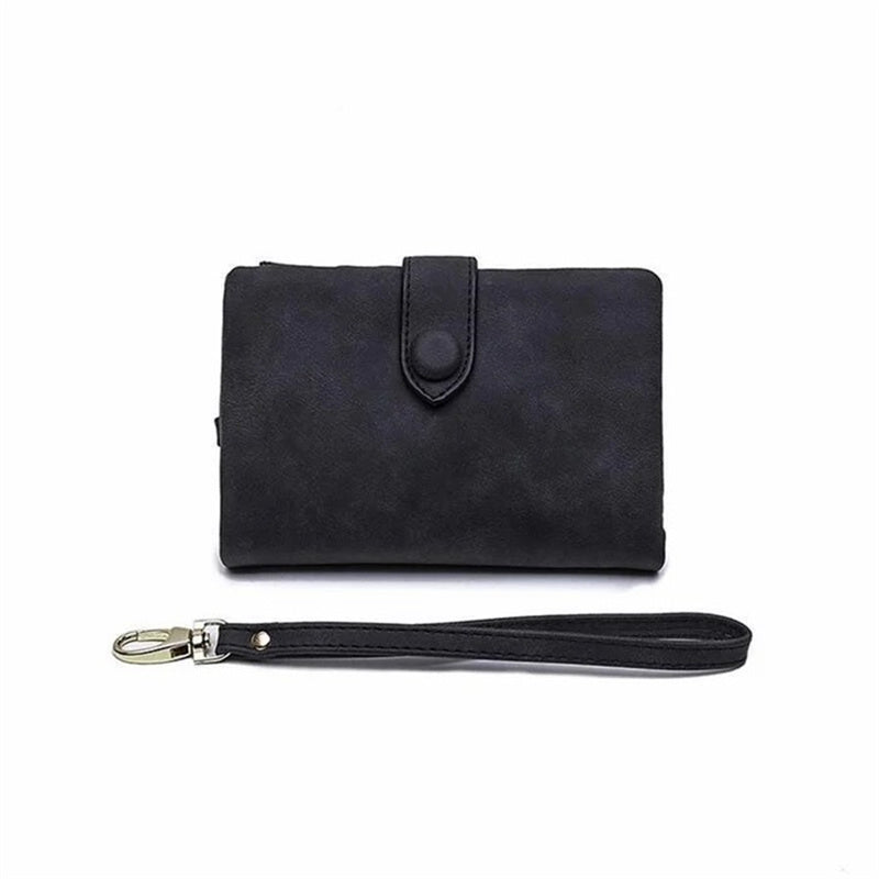Compact Ladies Trifold Leather Purse - Halri