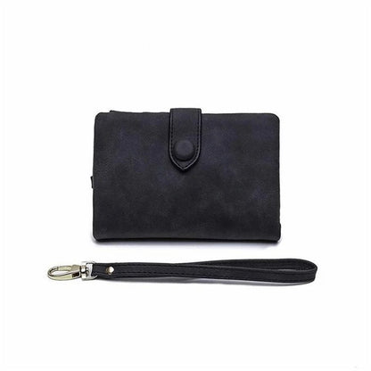 Compact Ladies Trifold Leather Purse - Halri