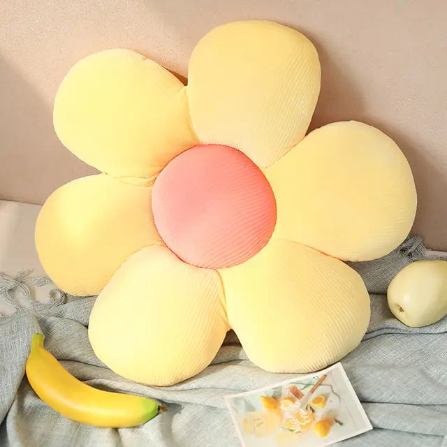 Coussin de chaise doux à motif floral