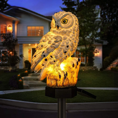 Solar Powered Owl Garden Lamp Set - Halri