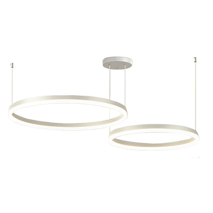 Round Stainless Steel Pendant Light Fixtures with Adjustable Brightness