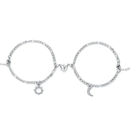 Ensemble de bracelets magnétiques romantiques pour couples