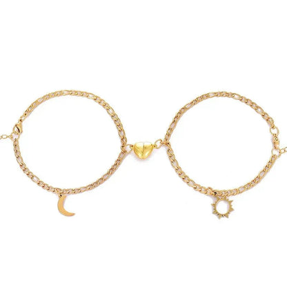 Romantic His & Hers Magnetic Lovers Bracelet Set - Halri