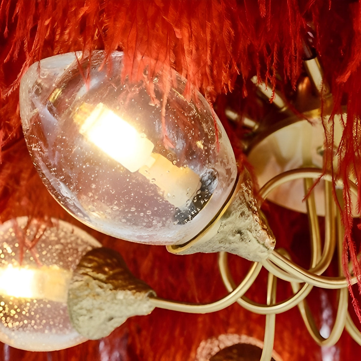 Stunning Bronze Crystal Ceiling Light Fixture