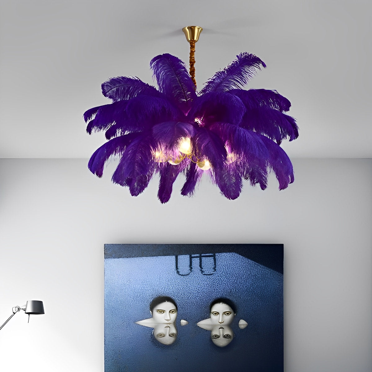 Stunning Bronze Crystal Ceiling Light Fixture